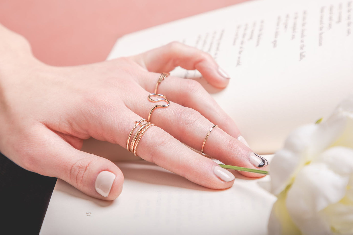 Mineral and Matter Squiggle Ring