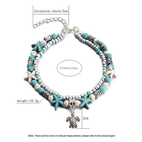 Hot summer retro style imitation fruit Women anklet bracelet personality ethnic style leg chain girl barefoot chain jewelry Gift - YourStore