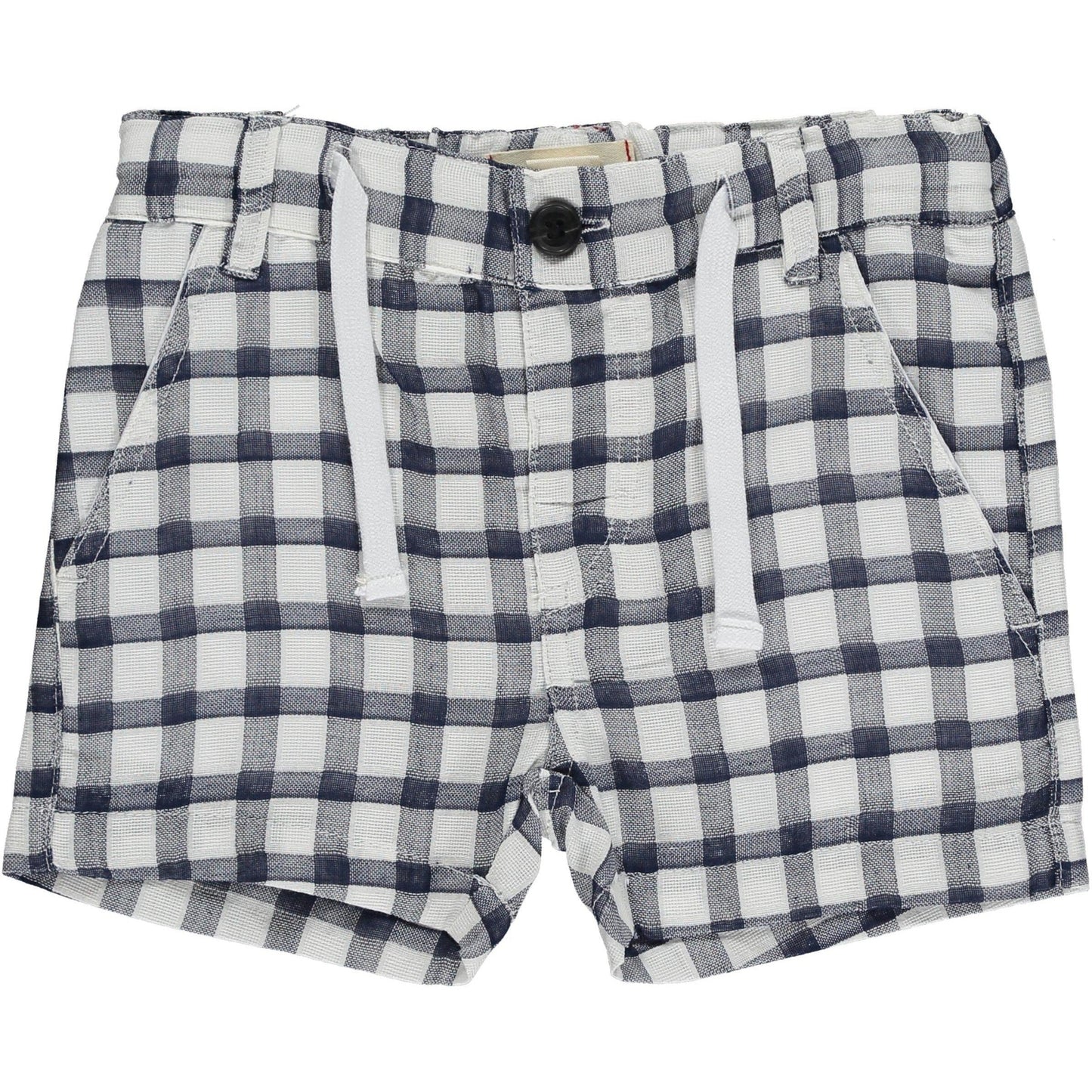 Me & Henry Crew Navy/White Plaid Shorts