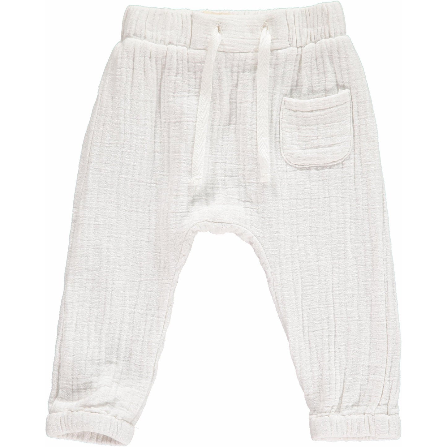 Me & Henry Bosun Gauze Pants White