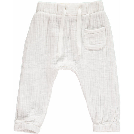 Me & Henry Bosun Gauze Pants White
