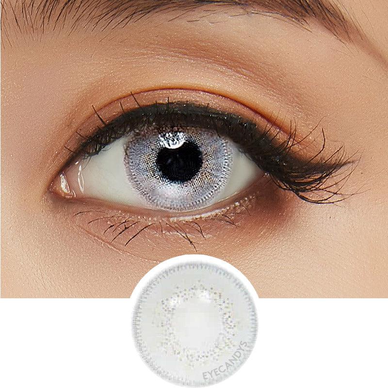 Innovision Luxury White Grey Natural Color Contact Lens for Dark Eyes - EyeCandys
