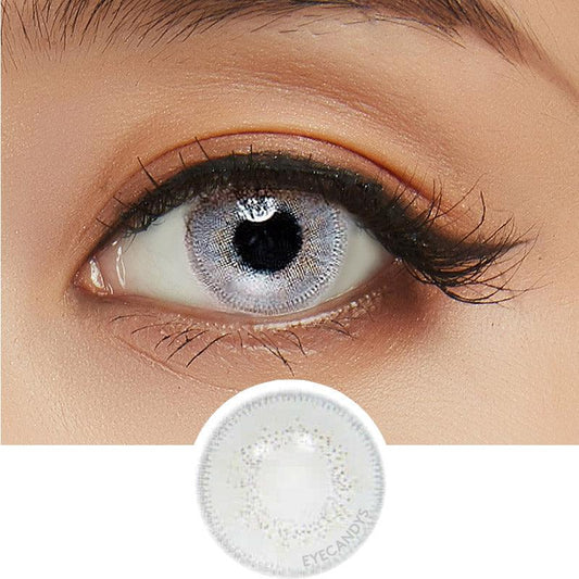 Innovision Luxury White Grey Natural Color Contact Lens for Dark Eyes - EyeCandys