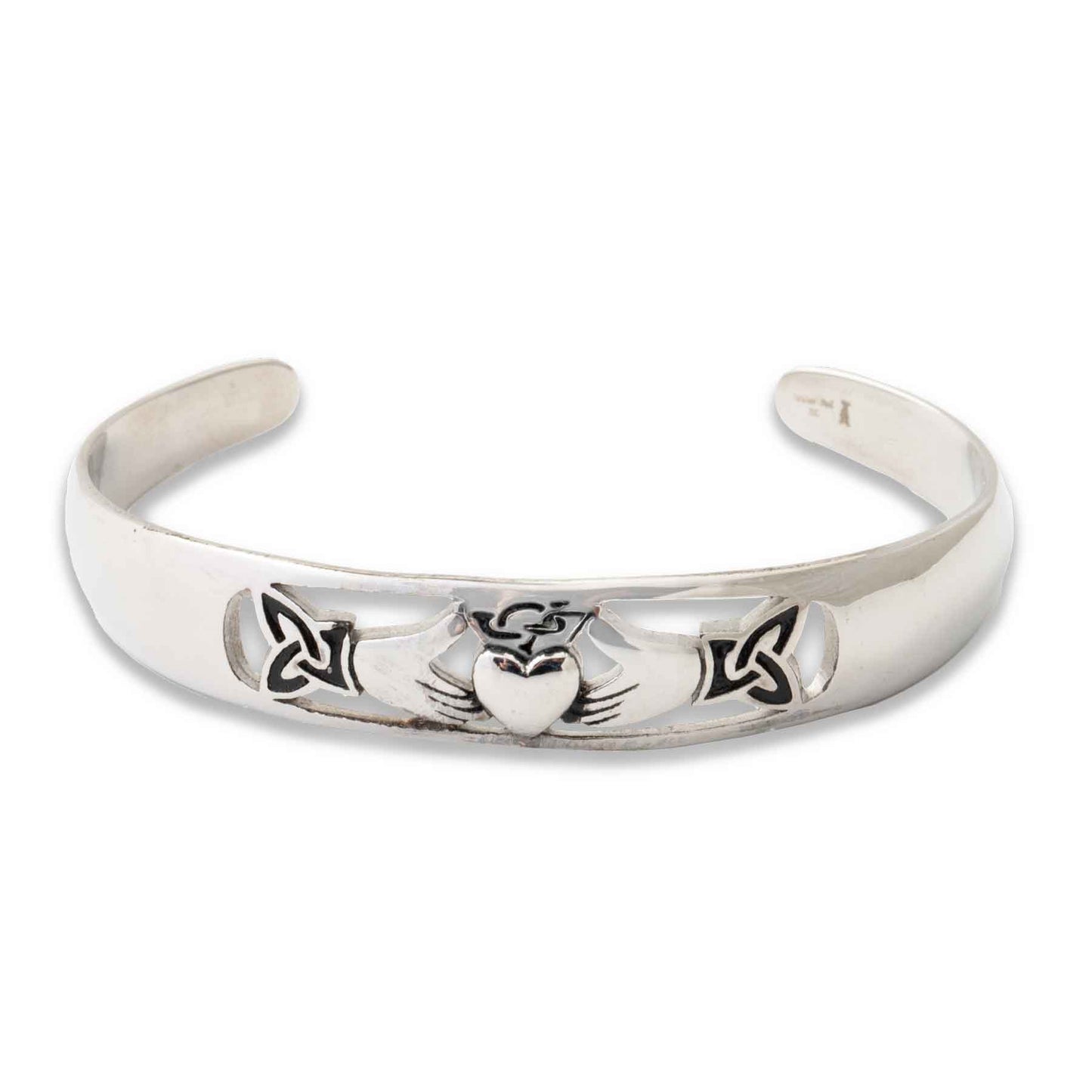 Claddagh Cuff Bracelet