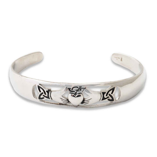 Claddagh Cuff Bracelet