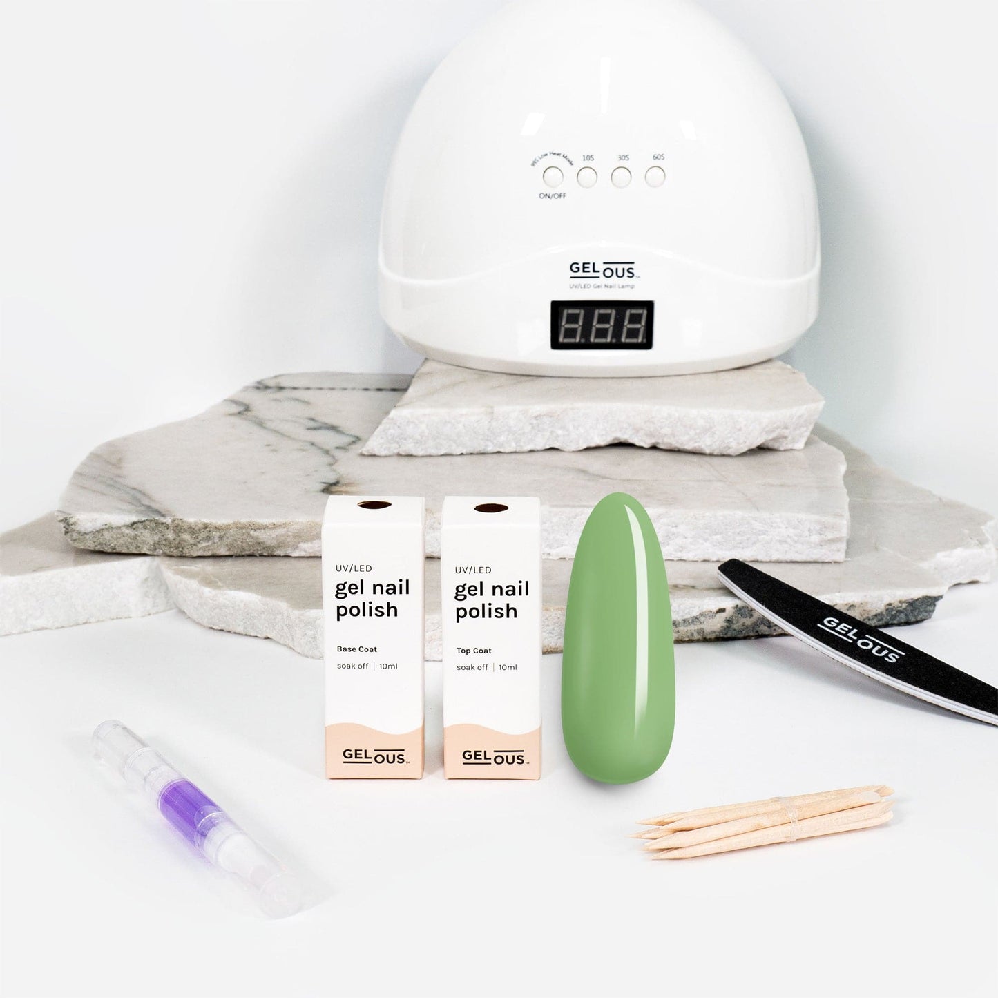 Gelous gel nail polish Better With Sage Essentials Pack - photographed in New Zealand