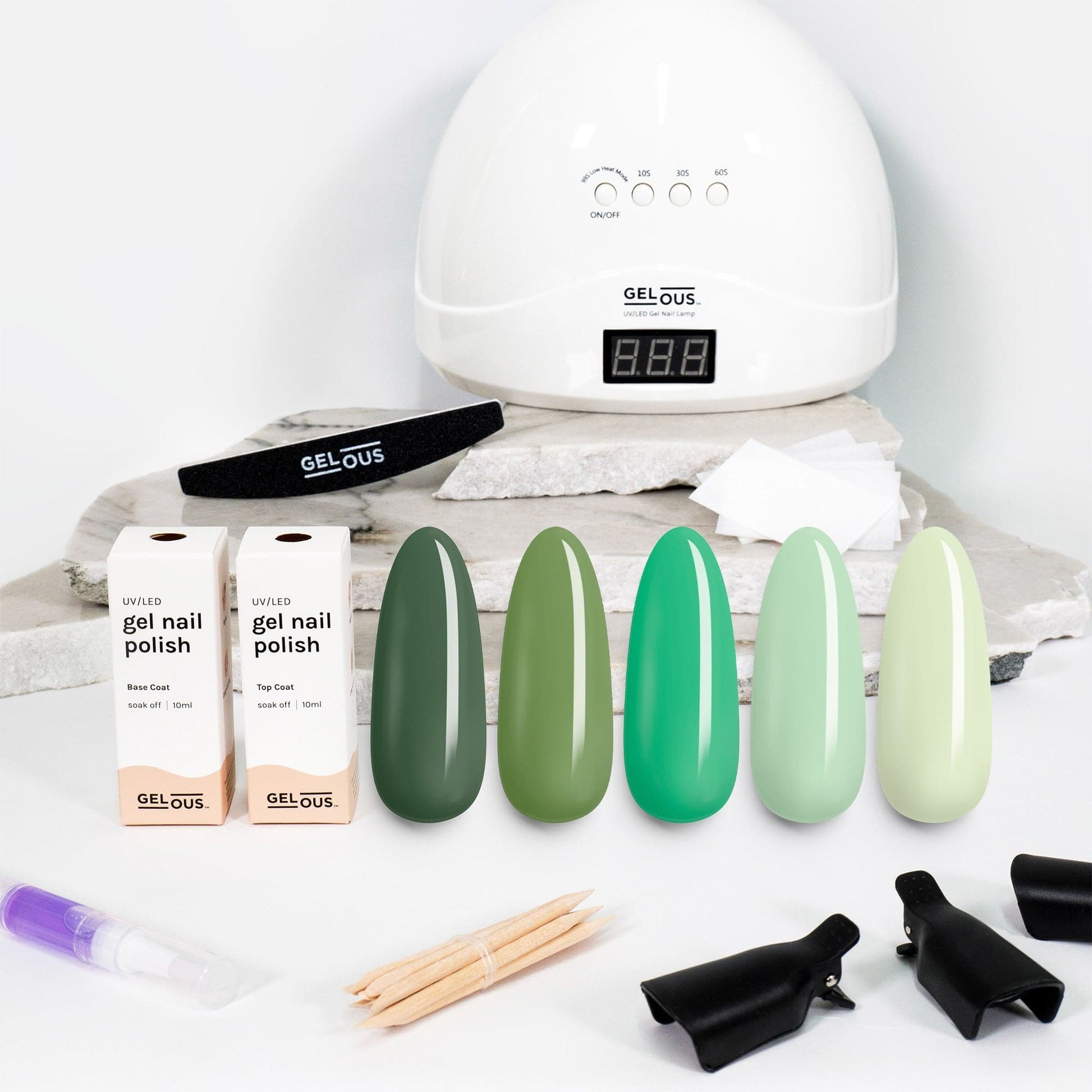 Gelous gel nail polish Greens Polish Starter Pack - photographed in New Zealand