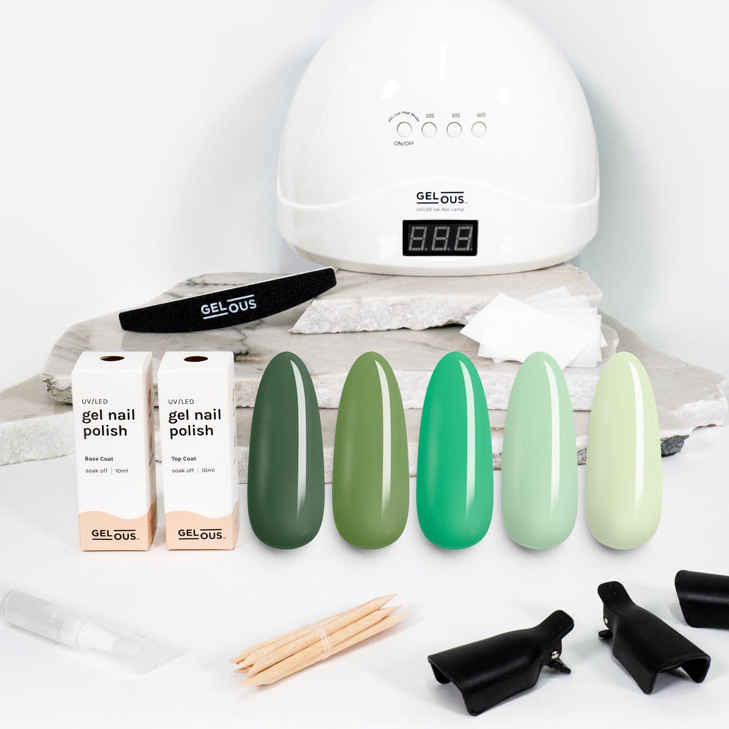 Gelous gel nail polish Greens Polish Starter Pack - photographed in New Zealand