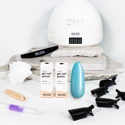 Gelous gel nail polish Ice Cold Starter Pack - photographed in New Zealand