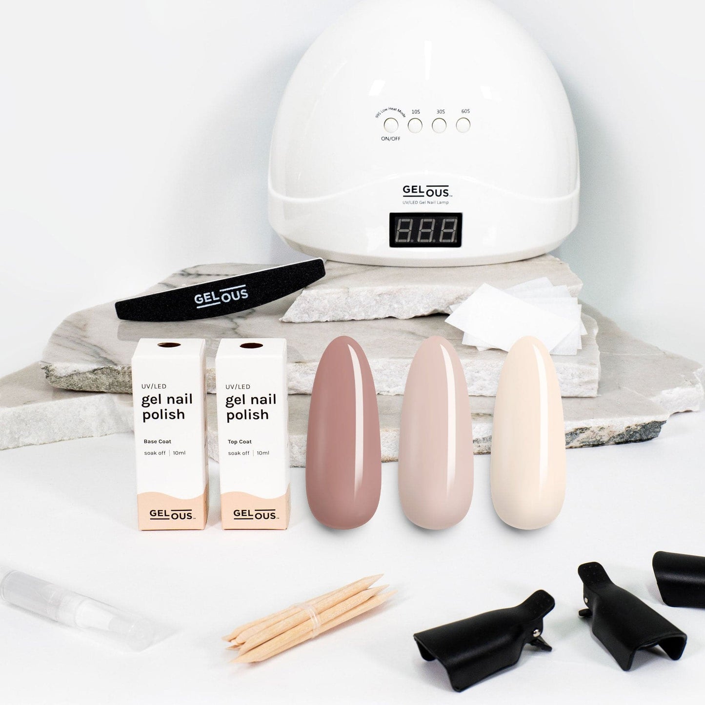 Gelous gel nail polish Nudes 3 Polish Starter Pack - photographed in New Zealand