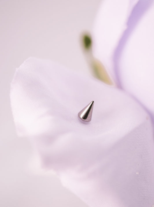 Spiked Cone - Titanium Threadless End Standard Jewelry