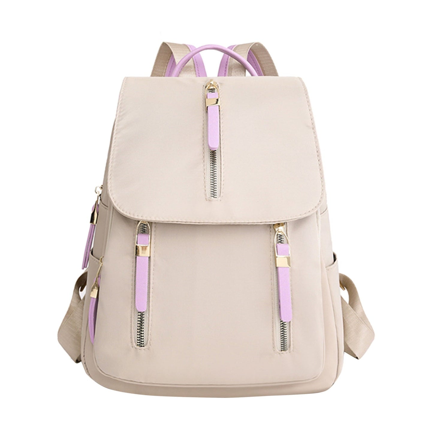 PMUYBHF Backpack for Women Fashion Purse School Starts Season Fashion Women Girls Student Zipper School Bag Nylon Travel High Capacity Backpack Shoulder Bags for Women Trendy Backpack School Teen Boy