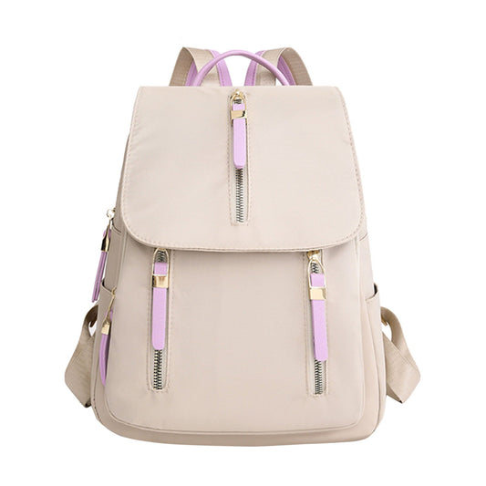 PMUYBHF Backpack for Women Fashion Purse School Starts Season Fashion Women Girls Student Zipper School Bag Nylon Travel High Capacity Backpack Shoulder Bags for Women Trendy Backpack School Teen Boy