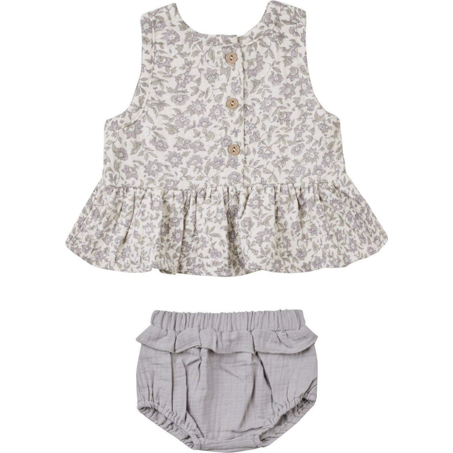 Quincy Mae Sleeveless Peplum Set | French Garden