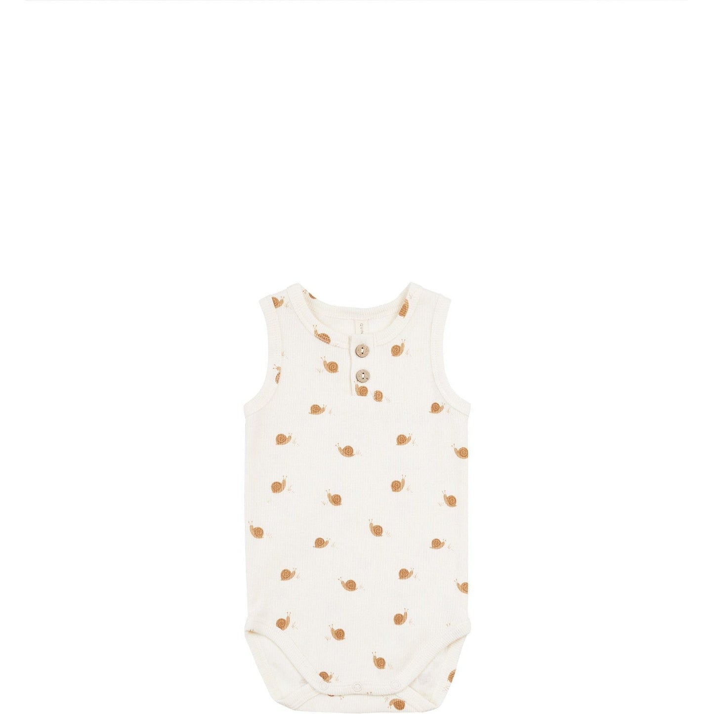 Quincy Mae Sleeveless Henley Bodysuit | Snails