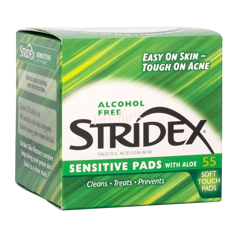 Stridex Sensitive Pads With Aloe (55pcs) Green