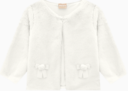 Milon- Off White Girl Furry Coat