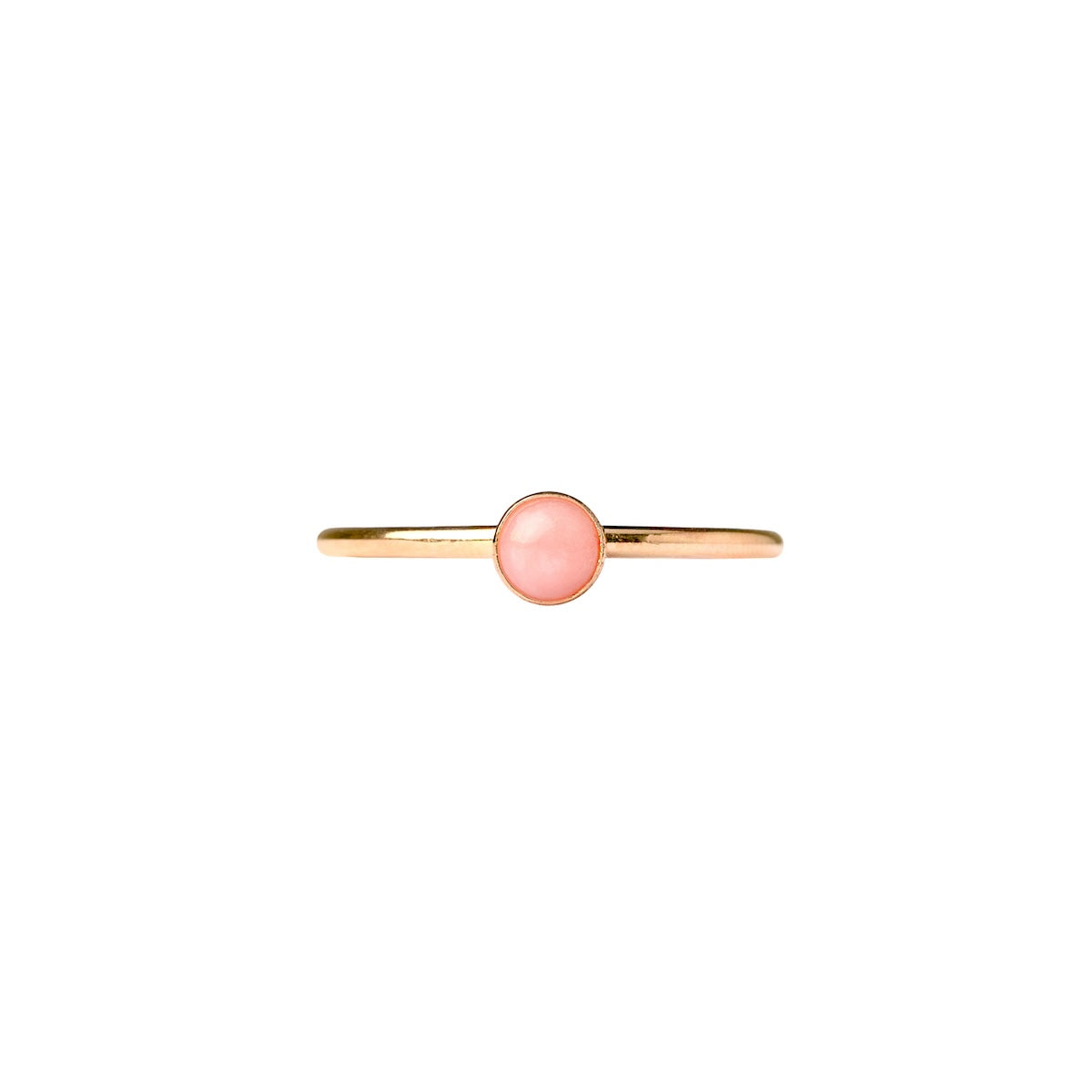 Mineral and Matter Small Pink Opal Ring