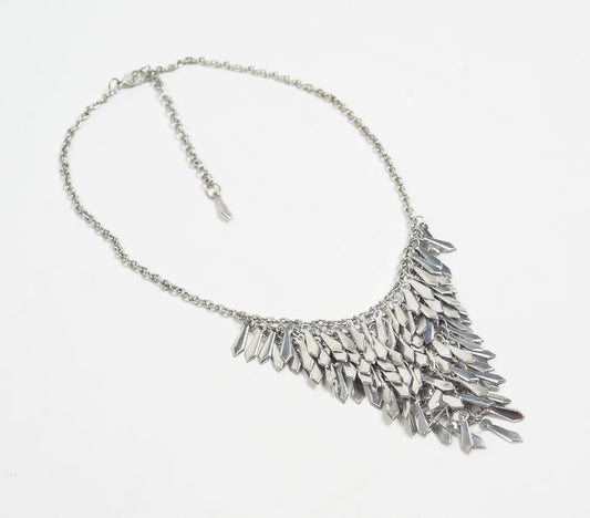Handcrafted Metallic Statement Necklace