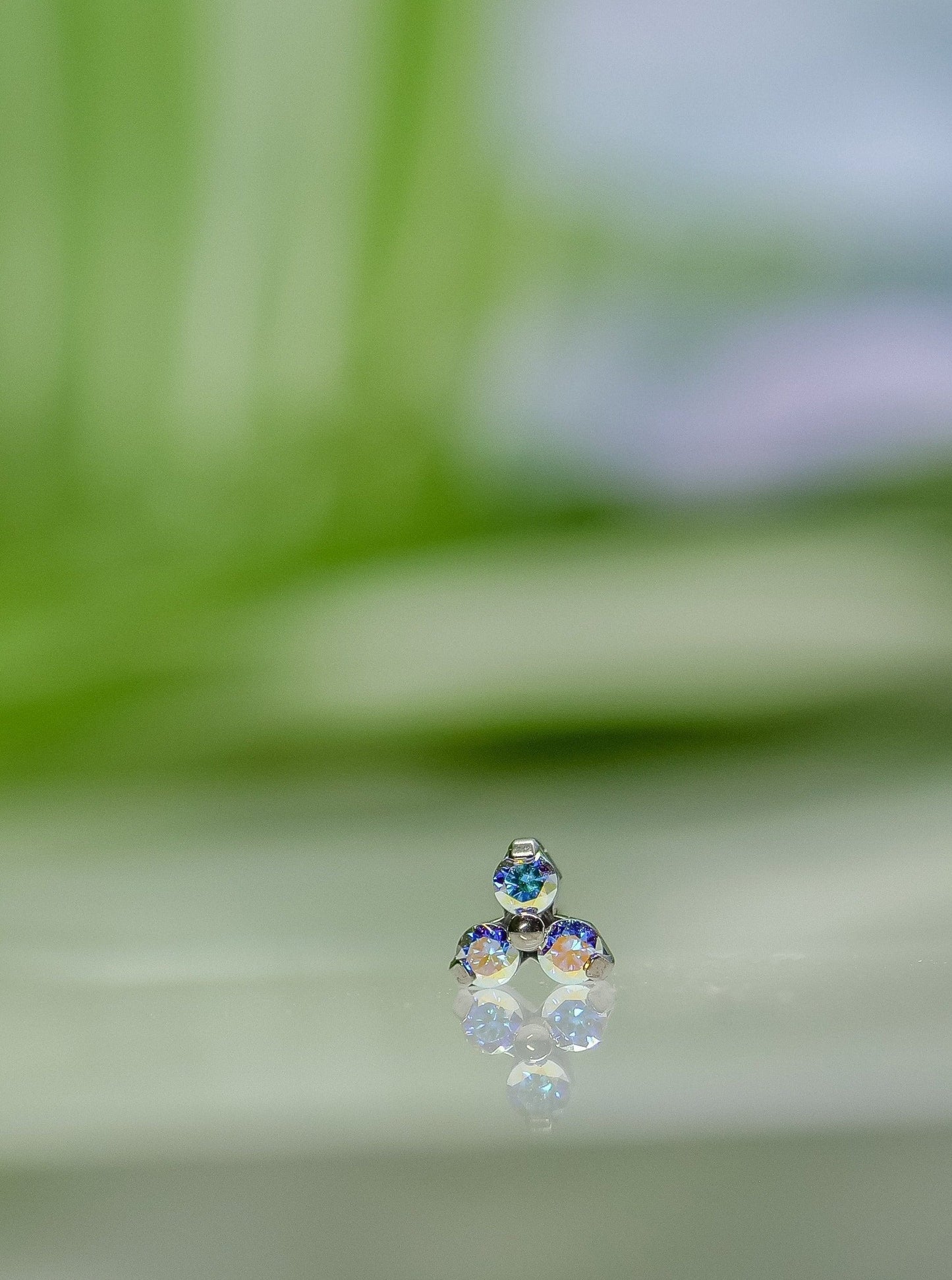 rainbow aurora borealis trinity threadless end