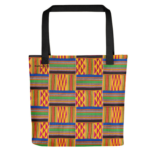 Kente Print Tote Bag