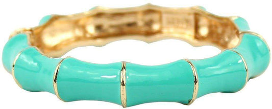 Bamboo Bangle in Turquoise by Pink Pineapple