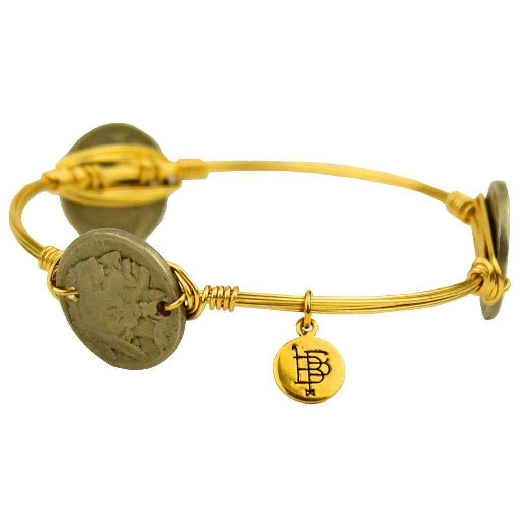 Buffalo Nickels Bracelet in Gold by Bourbon and Bowties