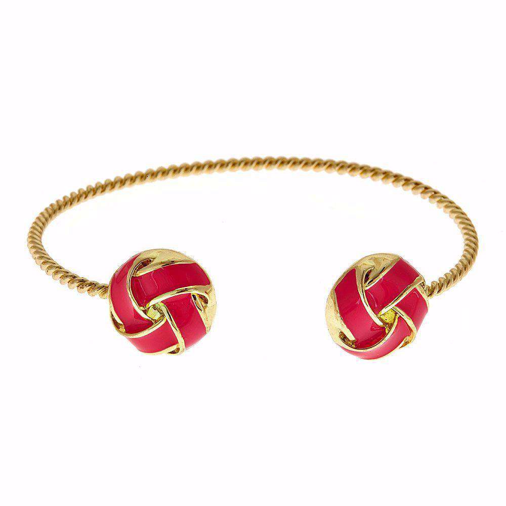 Enamel Twist Bracelet in Bubblegum Pink by Fornash