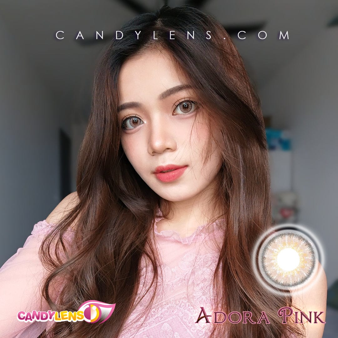 EOS Adora Green or Pink Colored Contacts