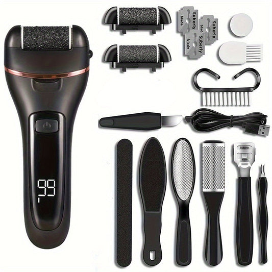 Electric Callus Remover Machine Feet Removes Calluses And Foot Grinder 3 In 1 Electric Pedicure Foot Callus Gel Remover