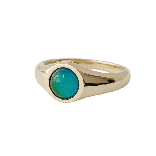 Honeycat Signet Mood Ring