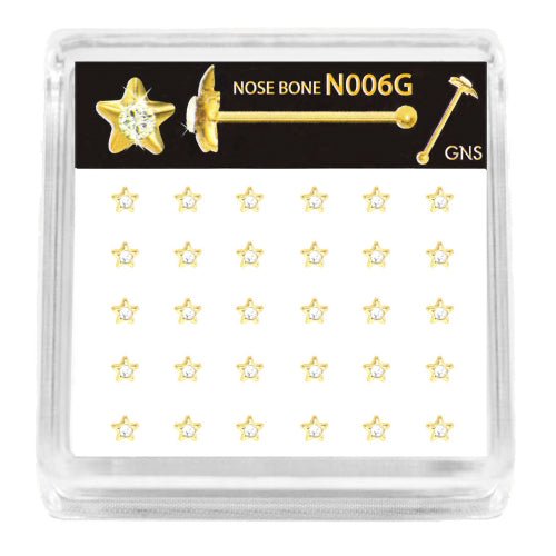 GNS Nose Bone Star 30pcs - ikatehouse