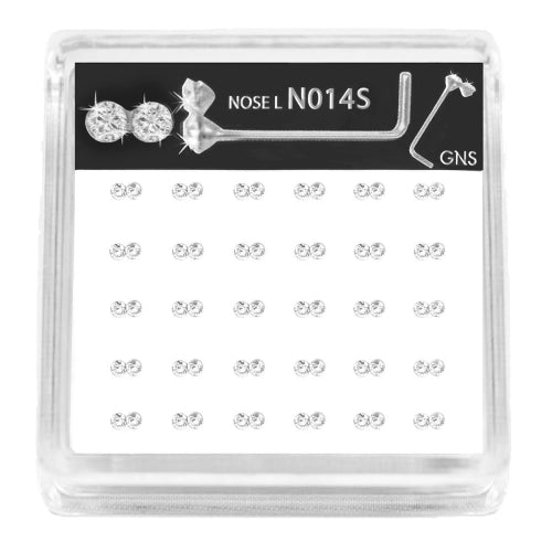 GNS Nose L 2 Stone 30pcs - ikatehouse