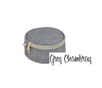 Monogrammed Button Jewelry Round