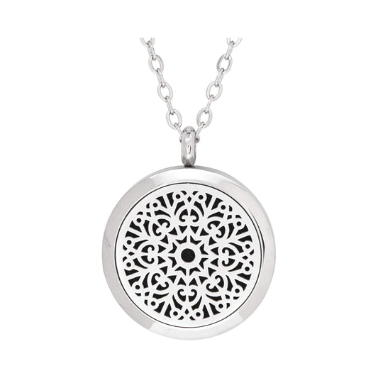 Stainless Steel Love Floral Pendant