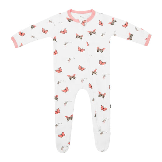 Kyte Baby Zippered Footie - Butterfly