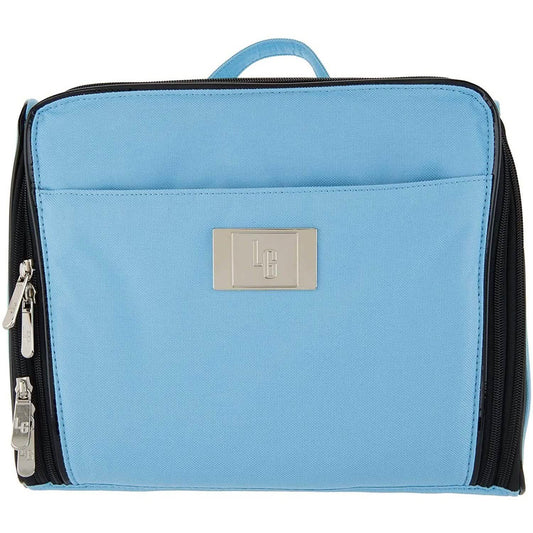 Front view of blue Lori Greiner Ultimate Cosmetic Organizer Case, avaiable at Dailysale