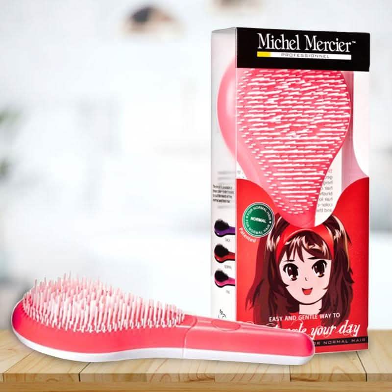 Michel Mercier Kids Detangling Brush Pink For Normal Hair