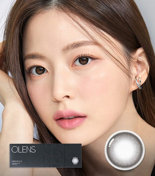 OLENS Shine Black One Day Contact Lenses 10 Pack
