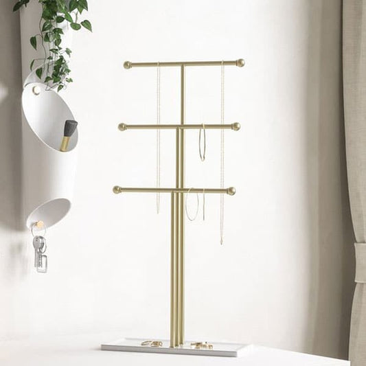 Trigem Jewelry Stand Brass