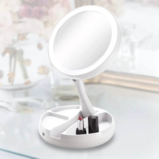 Vivitar Fold Away LED Double Sided Vanity Mirror